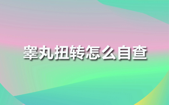 睾丸扭转怎么自查？月子印象给你解答